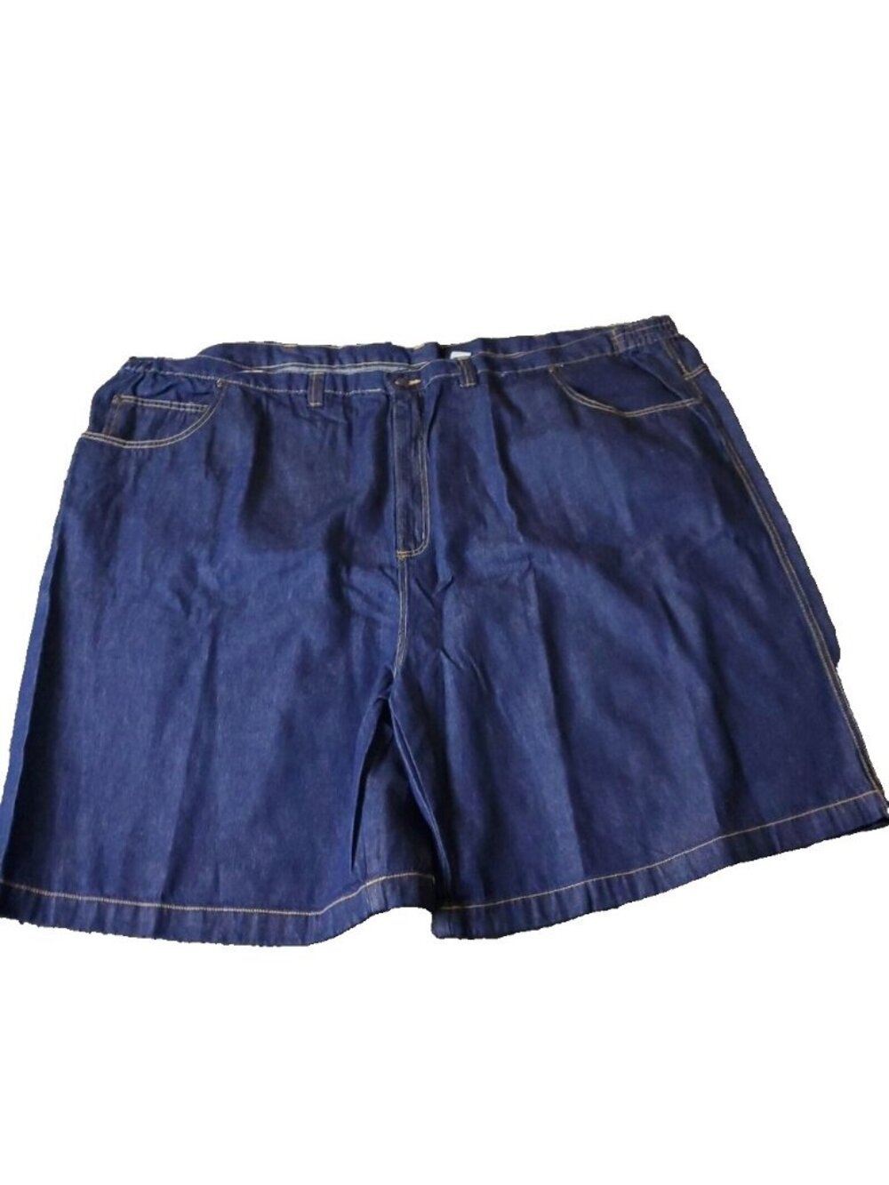 Liberty Blues Jean Shorts Mens 58 Big Tall Blue Cotton Elastic Jorts LL y2K
